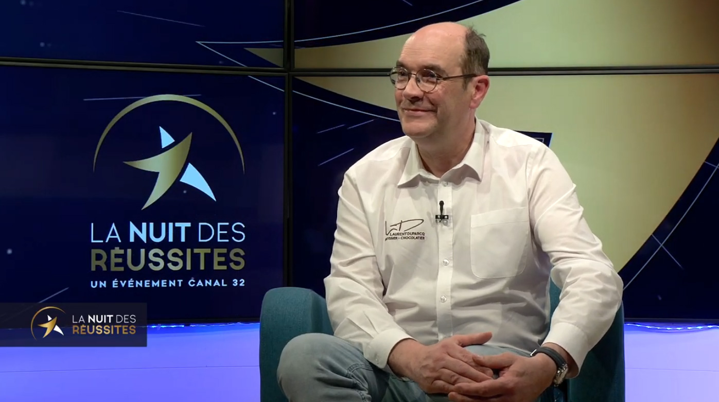 Laurent Duparcq, gérant de la Pâtisserie Duparcq à Troyes, et « Coup de cœur du jury » 2025 à la Nuit des Réussites